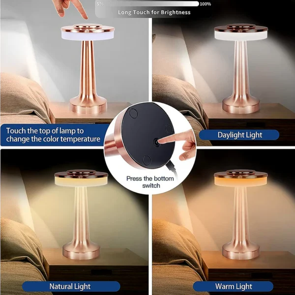 RECHARCHABLE LED Table Lamp
