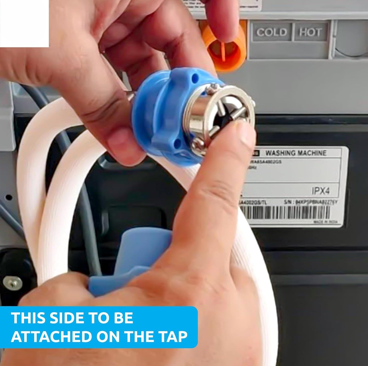 PVC Washing Machine Flexible Water Hose Pipe-2MTR