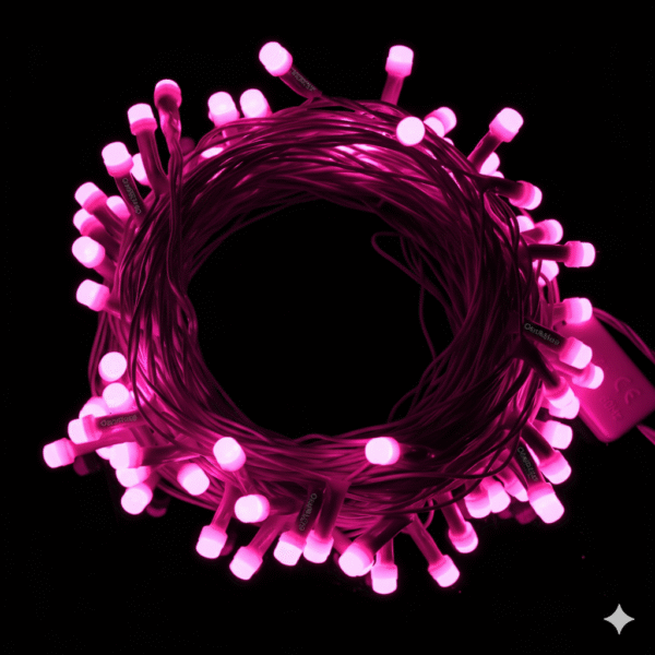 8mm Pink LED Decorative String