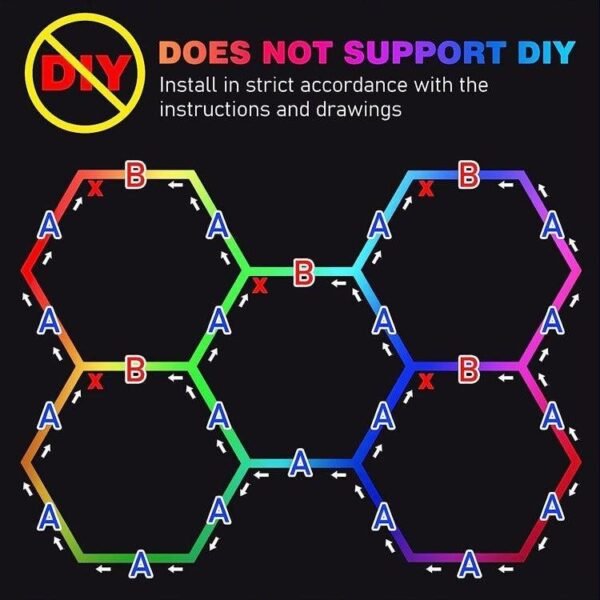 RGB LED HEXAGON LIGHT