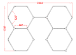 RGB LED HEXAGON LIGHT