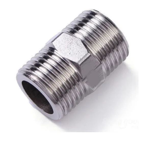 Hex Nipple Pipe Fittings Stainless Steel 1/2 inch