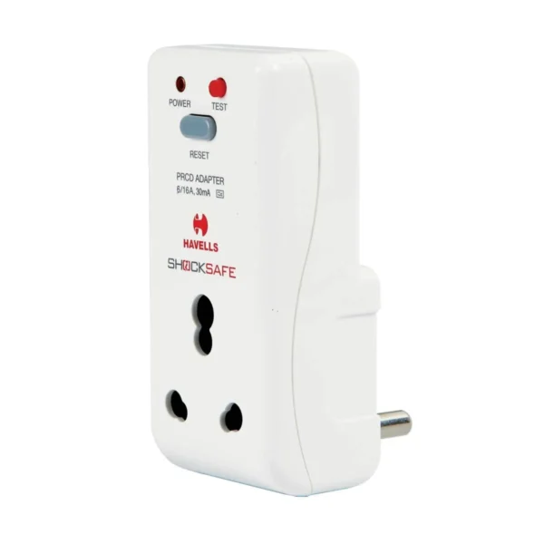 Havells Shocksafe 16 Amp 3 Pin Multi Plug (White)